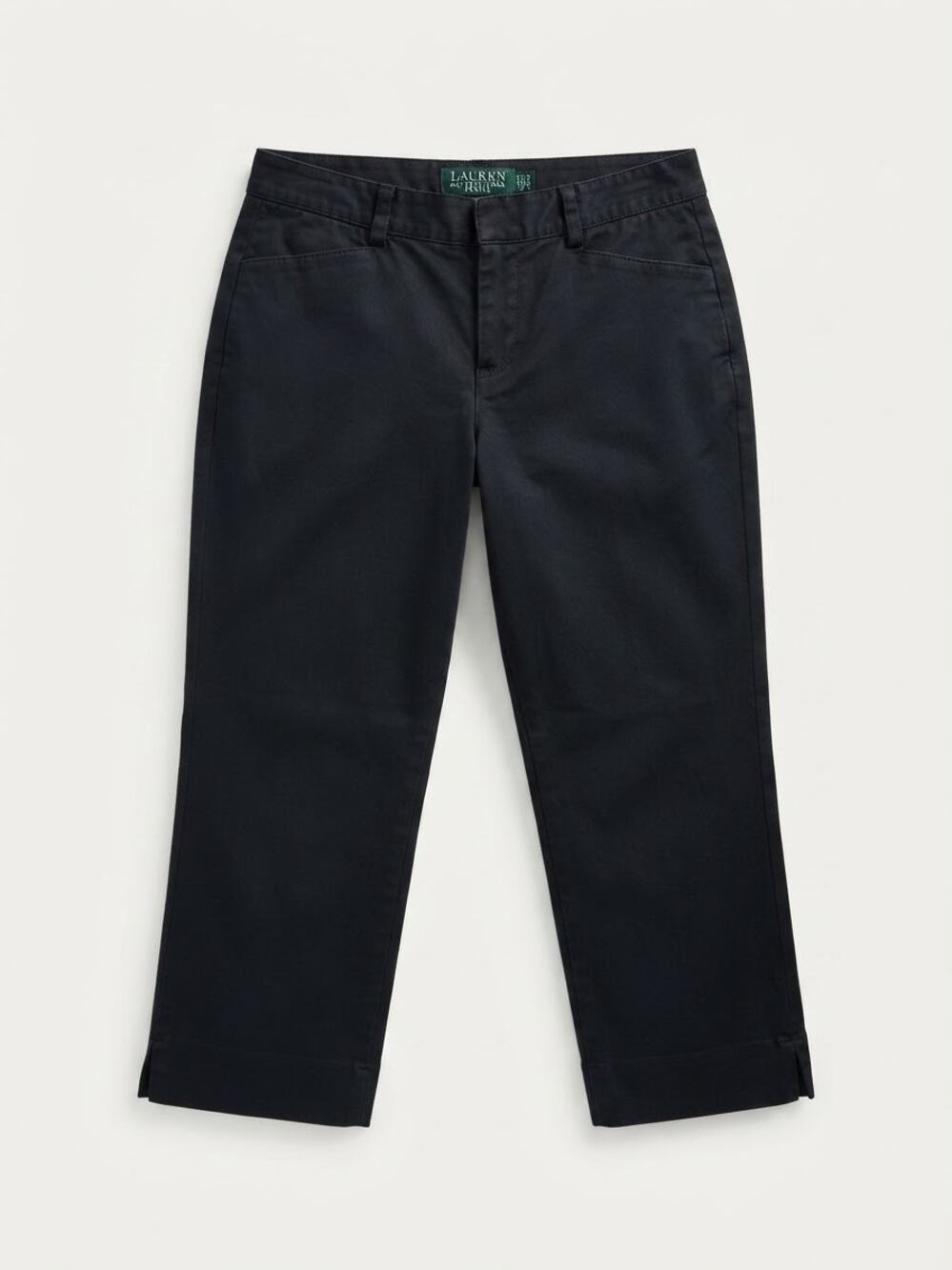 Lauren Ralph Lauren Petite Black Pants Size 2P Crop Career Minimalist Preppy
